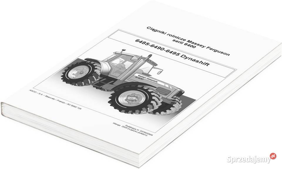 Instrukcja MF Massey ferguson 6485 6490 6495