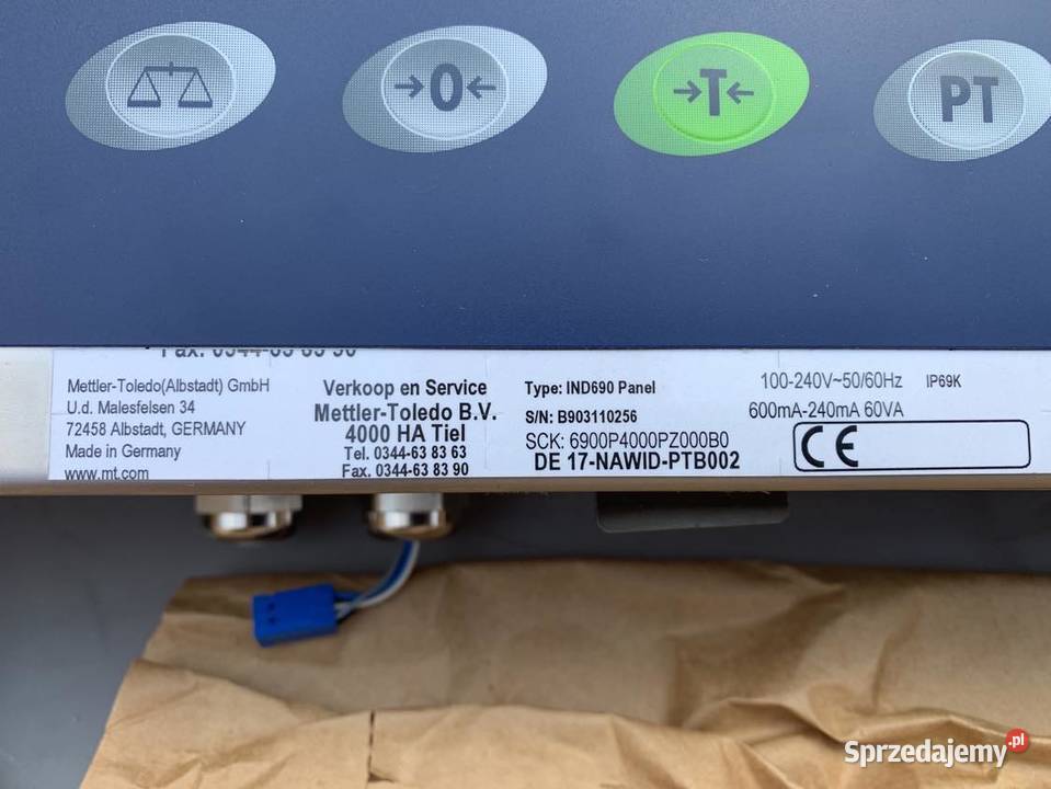Mettler Toledo IND690 Panel 6900P4000PZ000B0