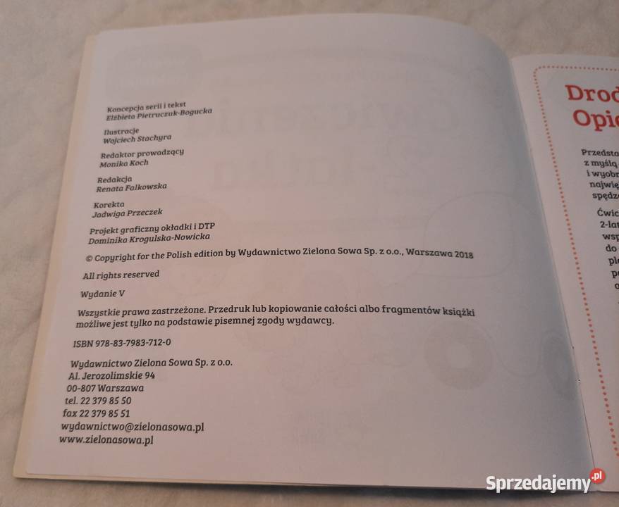 Ćwiczenia 2latka Domowa Akademia Zielona Sowa Rok wydania 2018 Czeladź