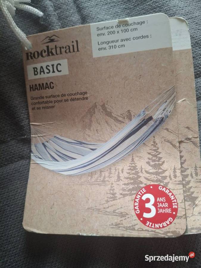 Hamak jednoosobowy niebieski Zielona Góra