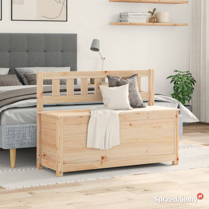 Ławka 110x41x765 lite drewno sosnowe WM823554 Warszawa
