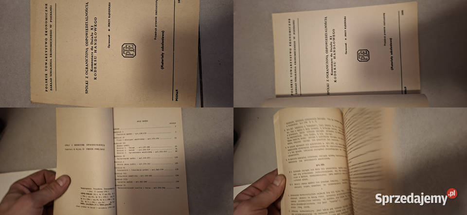 Spółki z oo Kodeks Handlowy 1981 rzadki nakład wielkopolskie Łęczyca