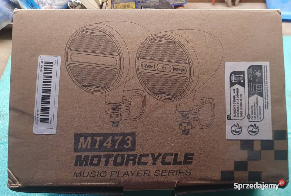 Radio motocyklowe FM Bluetooth USB