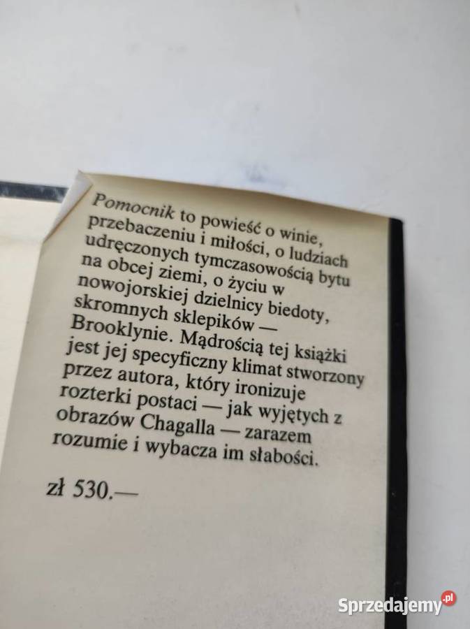 Pomocnik Bernard Malamud The Assistant Kielce