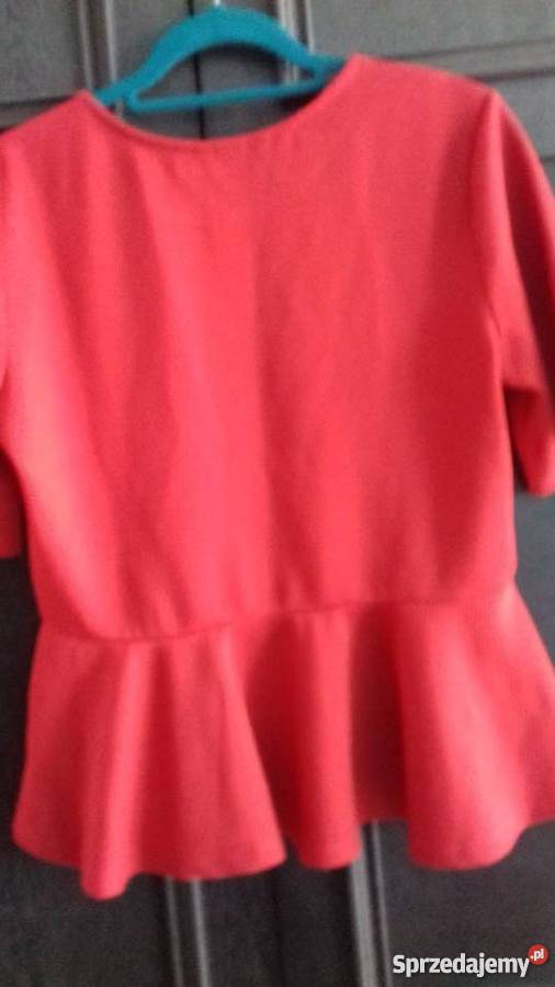 Bluzka hiszpanka duży rozmiar czerwony Iława