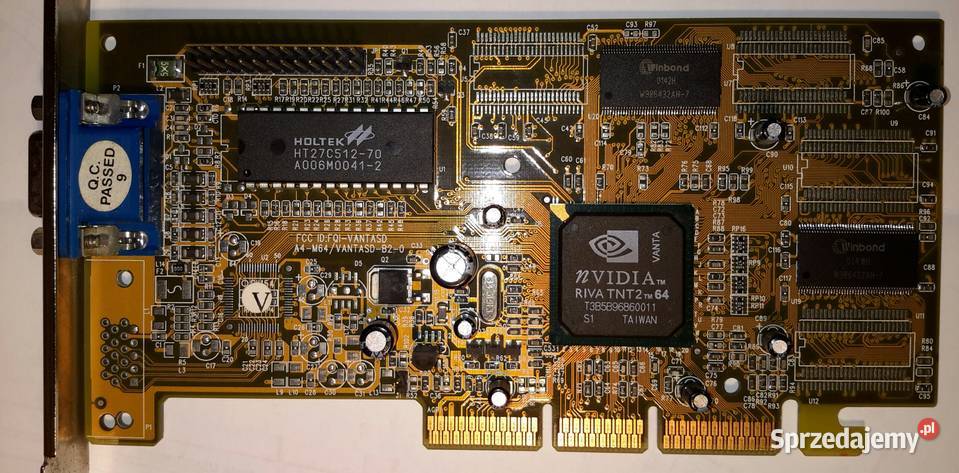 Karta graficzna AGP nVidia RIVA TNT2 TM64 16M Karty graficzne Podzespoły bazowe mazowieckie
