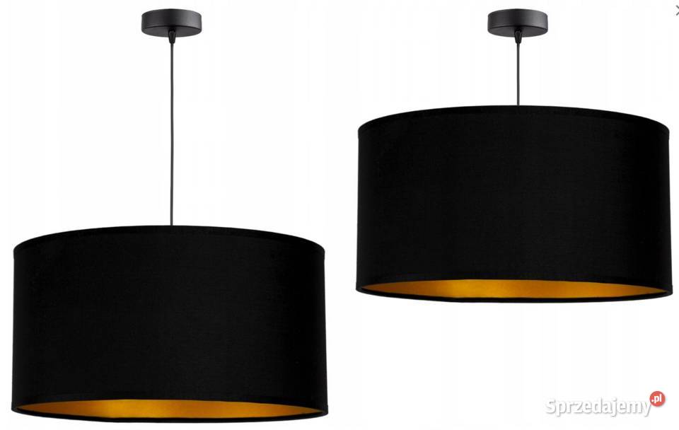 LAMPA WISZĄCA SUFITOWA ŻYRANDOL ZŁOTA Czarna Choroszcz