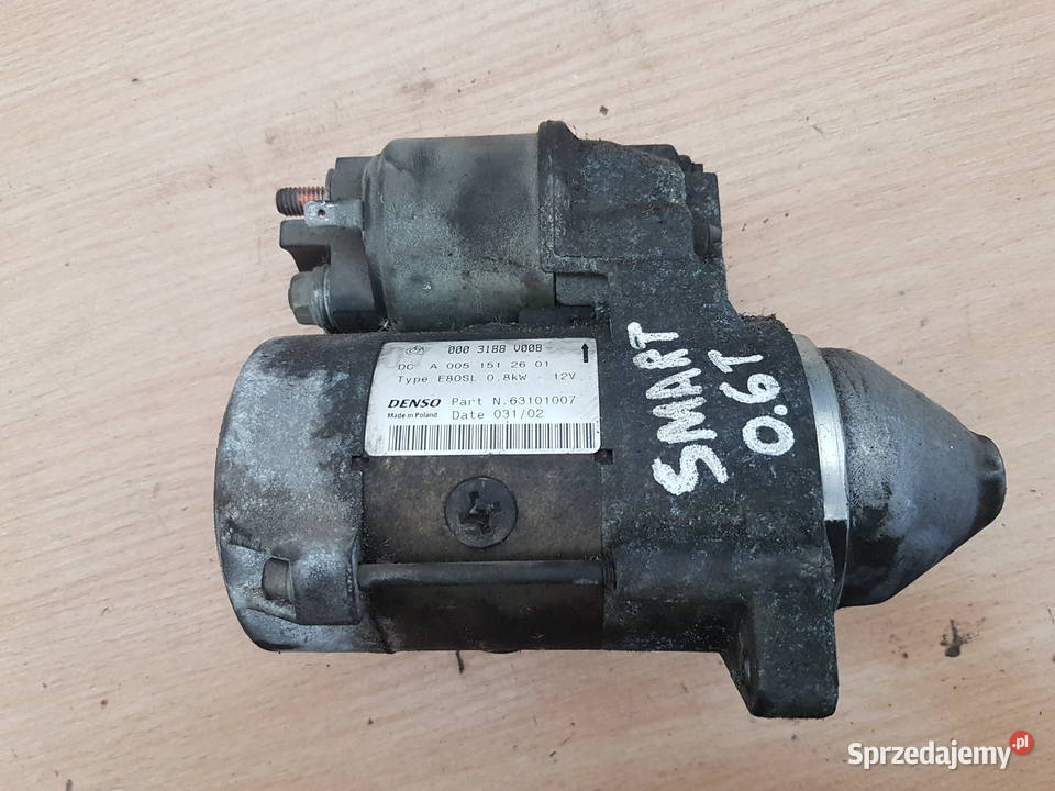 SMART 06 TURBO ROZRUSZNIK DENSO 0003188V008 Rok produkcji 2002 Turek