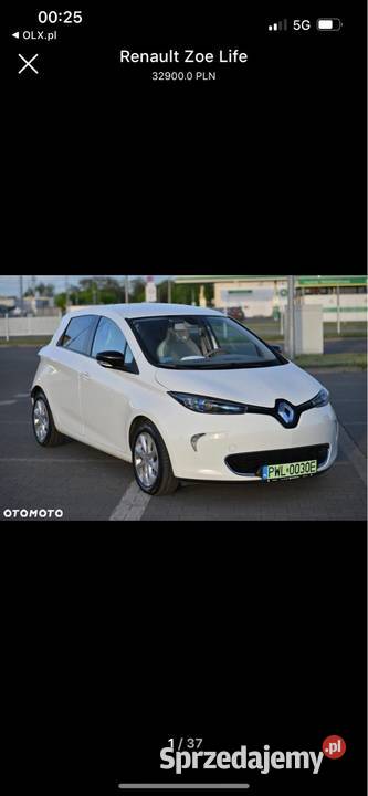 Renault Zoe elektryk Zamiana Zoe Legnica