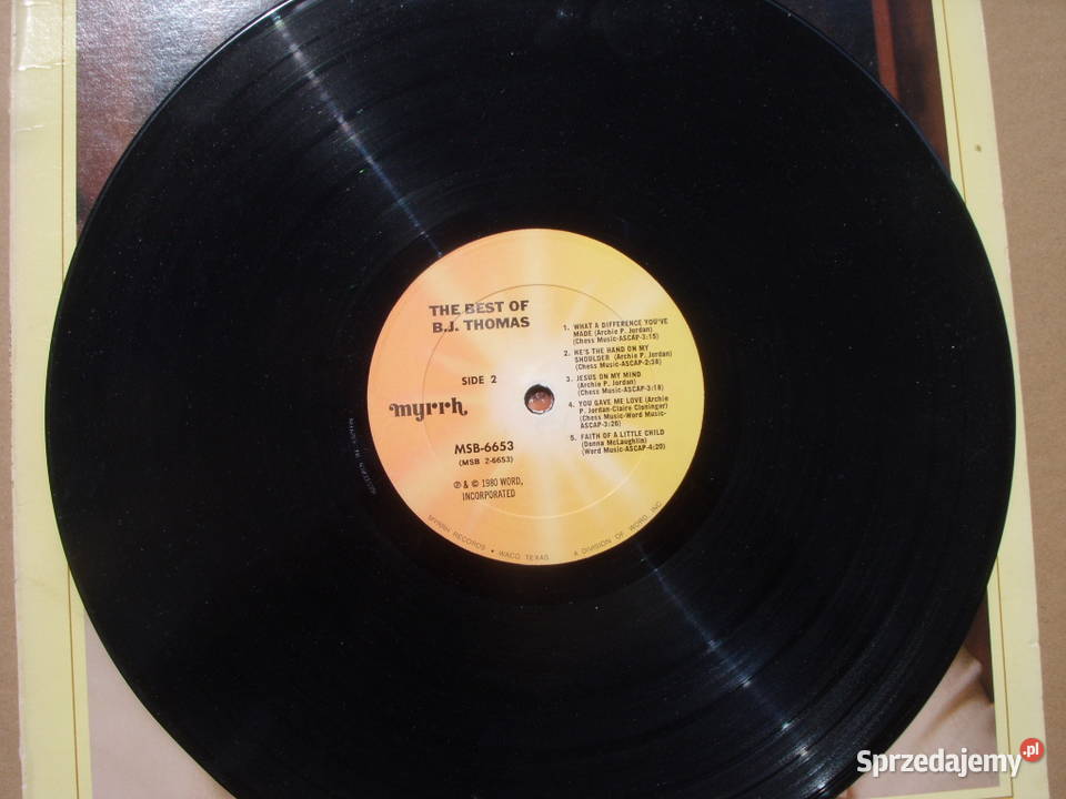 ROCK LP THE BEST OF BJ THOMAS USA 1980 dolnośląskie Wołów