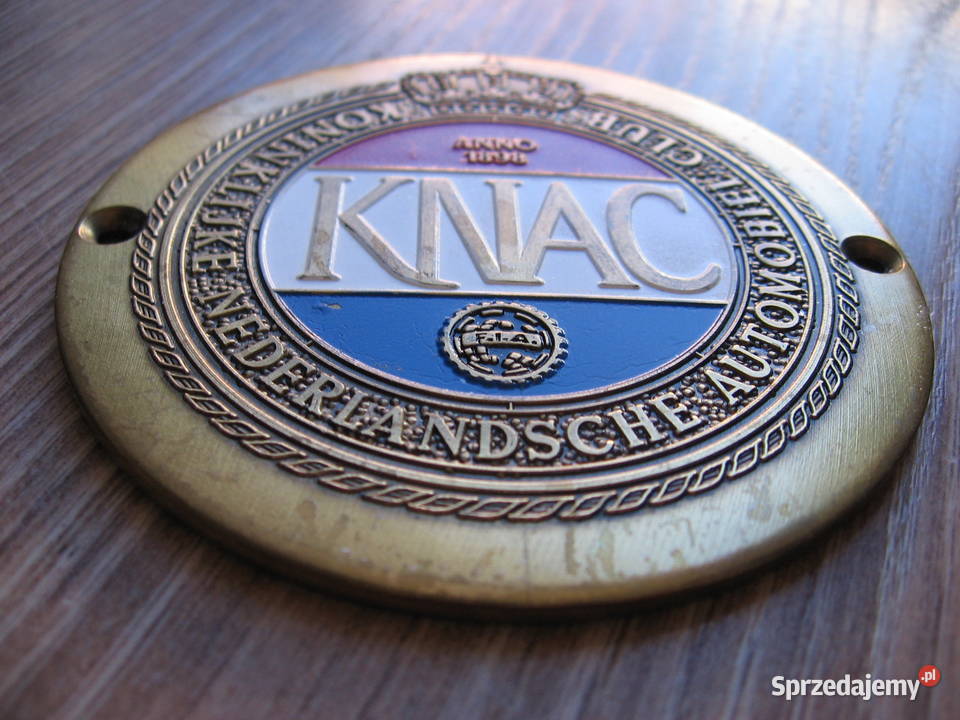 KNAC Automobilklub Plakietka na atrapę mosiądz Przemyśl