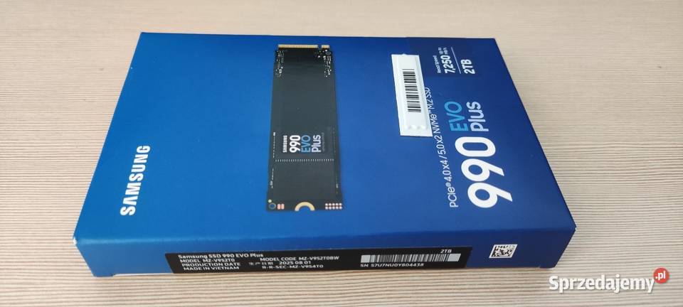 Nowy dysk SAMSUNG 990 EVO Plus 2TB SSD gwarancja Pojemność 2000 Elektronika mazowieckie Marki