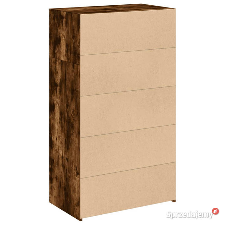 Wysoka szafka przydymiony dąb 70x41x124 WM846408 Warszawa