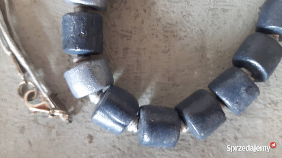 Naszyjnik ceramiczny ręcznie wykonany Otwock