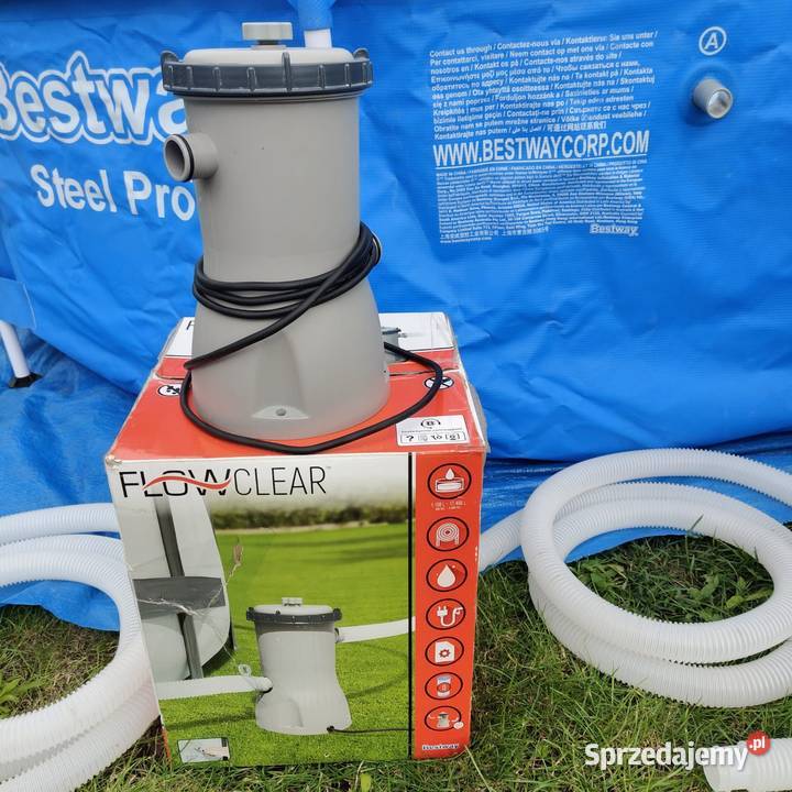 Basen Bestway 56679 pompa odkurzacz pokrywa mata Piastów sprzedam