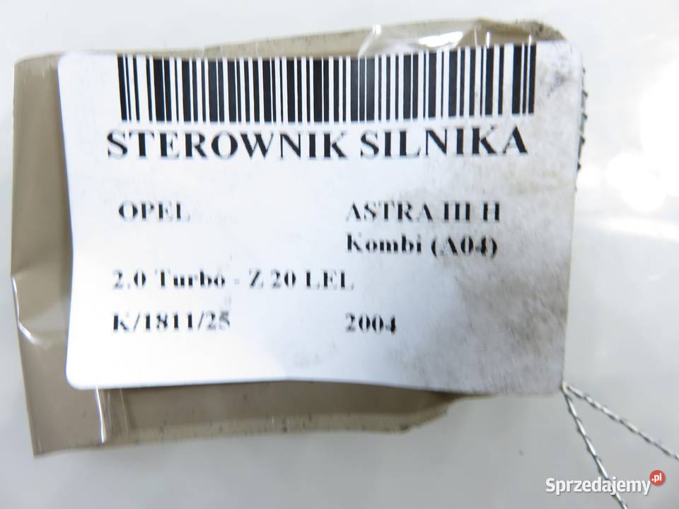 STEROWNIK OPEL ASTRA H 20 Turbo 55351150 osobowe Komputery