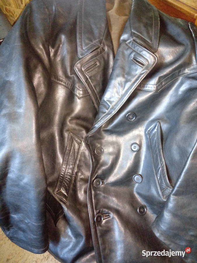płaszcz skórzany kurtka męski czarny do Pozostałe Piotrówek