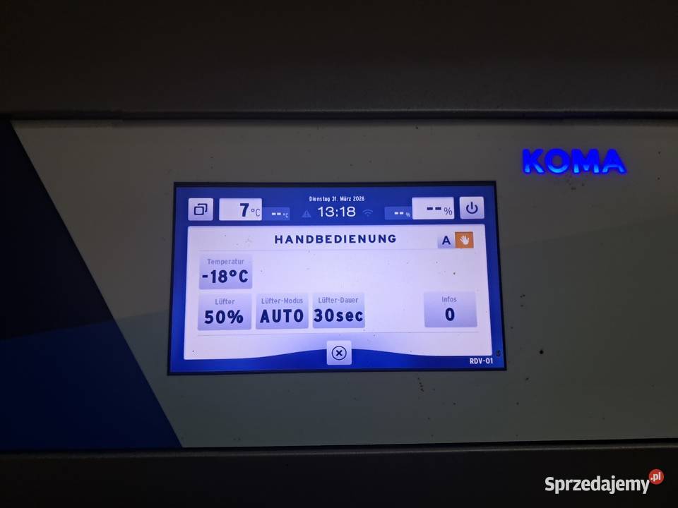 Mroźnia chłodniogarownia chłodnia Koma r prod sprzedam