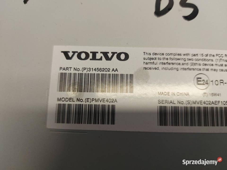 VOLVO XC90 II B5 Wzmacniacz radia 31456202 Sprzęt audio fabryczny dolnośląskie