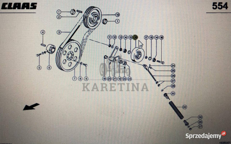00 0641 289 2Claas rolka napinaczaTucano 430420 Jastrzębniki