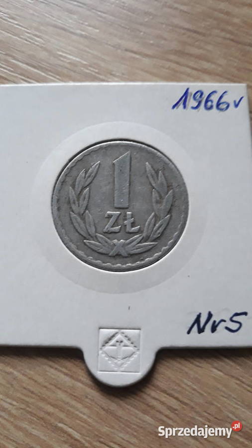 1 złoty 1966 rPRLRzadkość 5 Numizmatyka wielkopolskie Konin