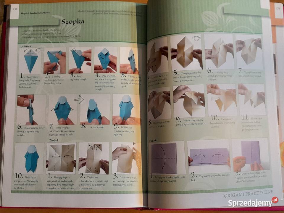 Książka Księga origami składanie papieru wydanie Dąbrowa Górnicza