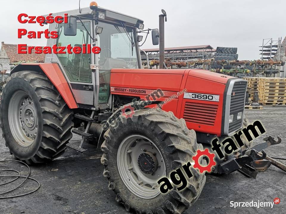 Massey Ferguson 3690 części skrzynia biegów oś Byków