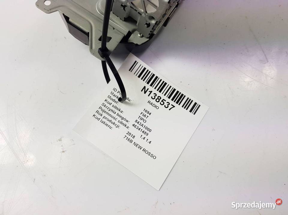 RADIO FIAT TIPO 07356803530 Lipno