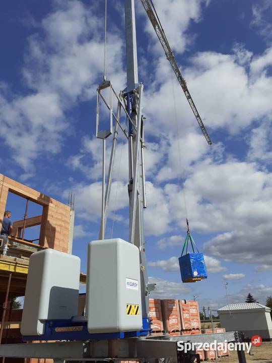 Żuraw dźwig dekarski budowlany mobilny VICARIO Ligota Piękna