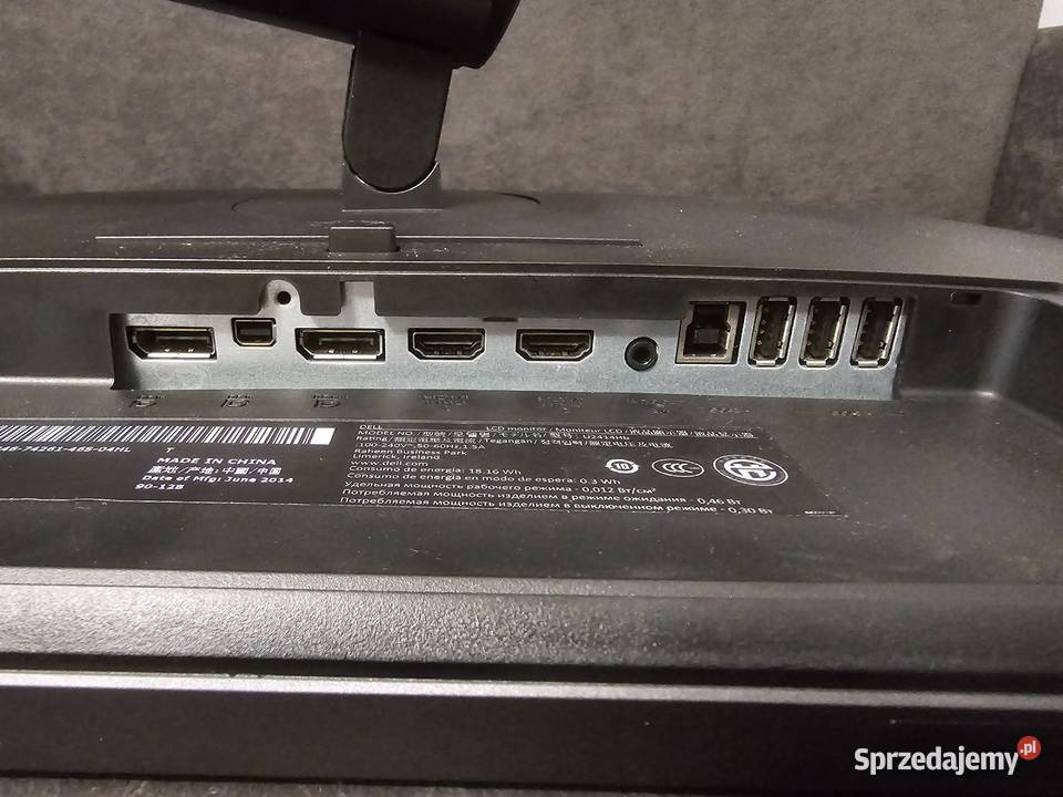 Monitor LED Dell U2414H 24 1920x1080 IPS 2xDP małopolskie Kraków
