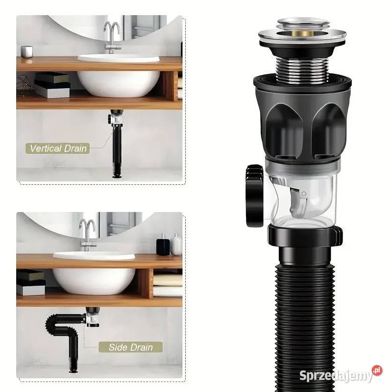 Syfon do umywalki zlewu uniwersalny Swarzędz