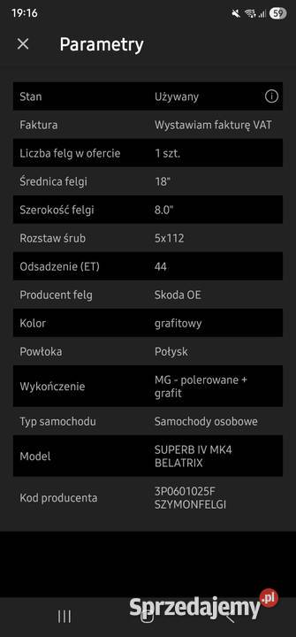 FELGI BELATRIX SDA SUPERB IV 4 5x112 8Jx18H2 Lubin