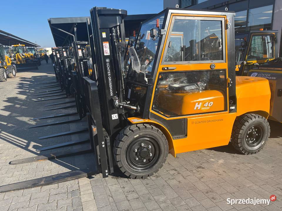Wózek widłowy 4T kabina triplex Gunter Grossmann Dąbrowa Tarnowska