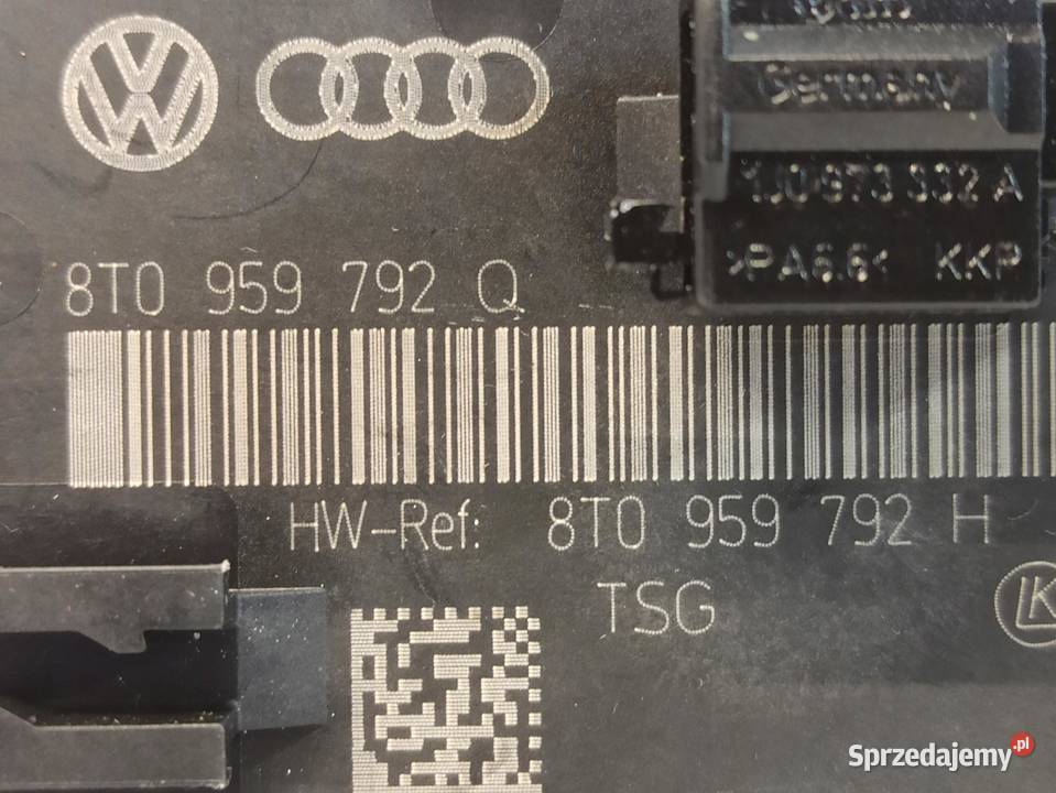 MODUŁ DRZWI AUDI A4 B8 8T0959792Q 8T0959792H Komputery