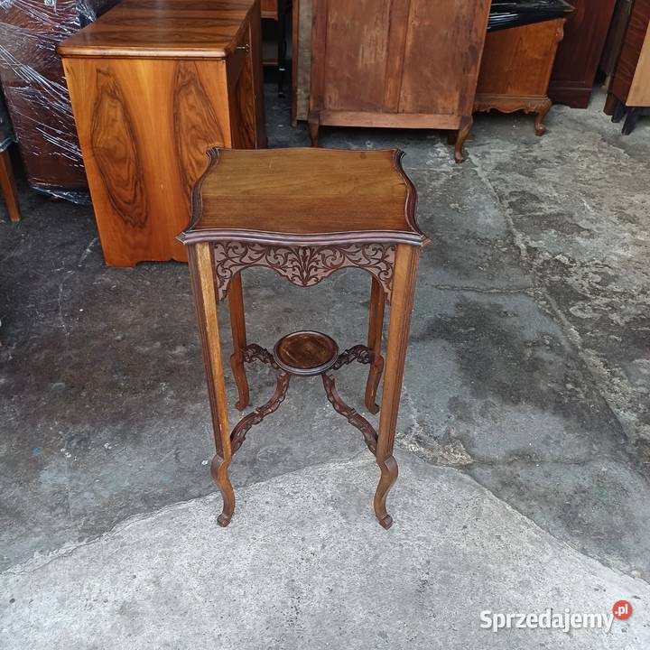 Antyczny Stolik Kwietnik w stylu Edwardiańskim Suchorzew