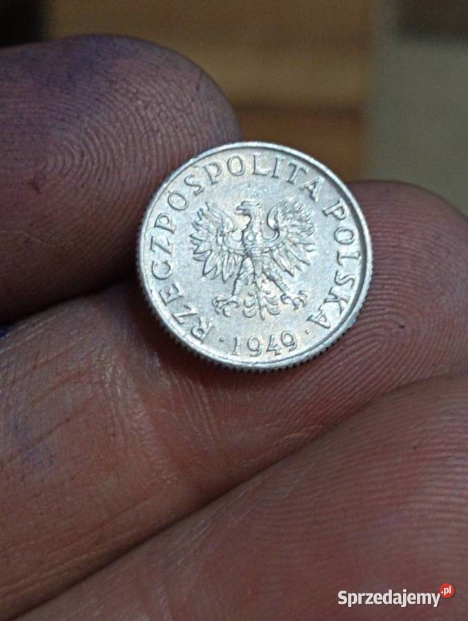 Sprzedam monete 1 grosz 1949 r bez znaku mennicy Chełm