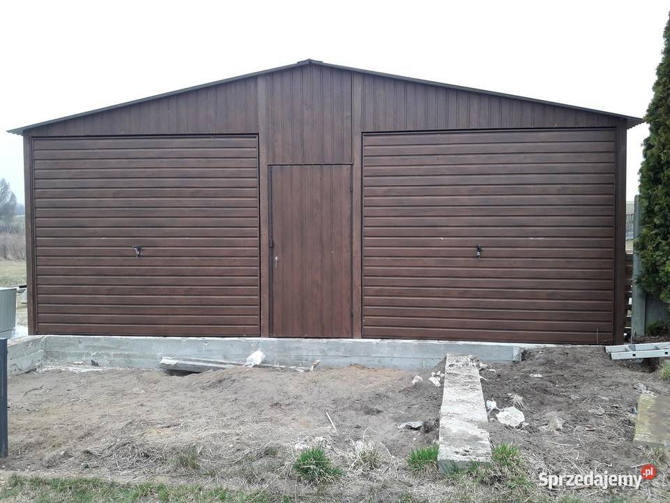 Garaż Blaszany 7x6 bramy uchylne magazyn hala Sprzedaż Legnica