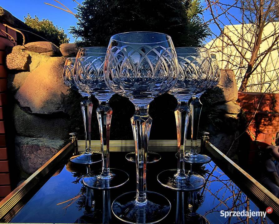 Kieliszki kryształowe 6 grawer Antyki, Sztuka, Kolekcje Klenica sprzedam