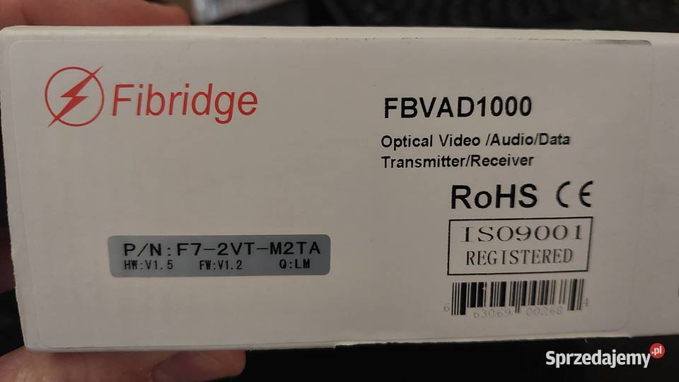 Konwerter światłowodowy FBVAD1000 F72VTM2TA