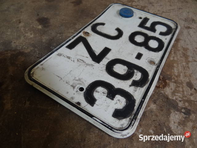 blacha rejestracja MZ Simson AWO IFA org DDR lubuskie Żary