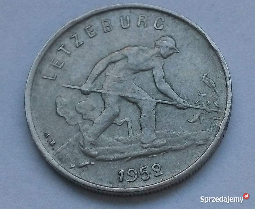 LUKSEMBURG1 FRANK1952 rHUTNIK mazowieckie