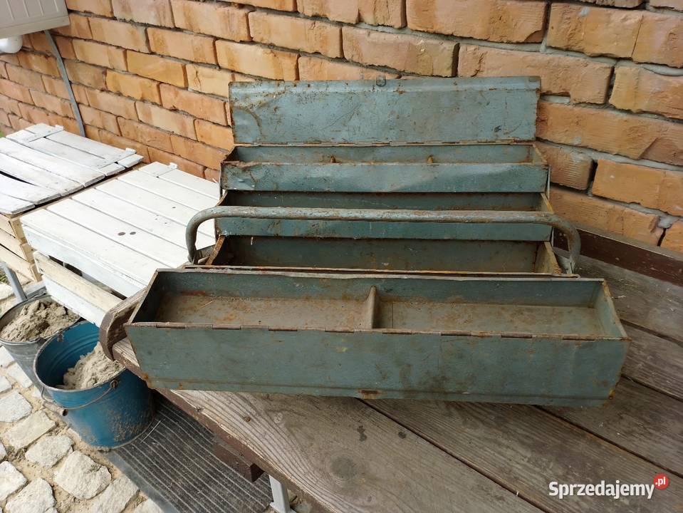 Skrzynka monterska stara PRL loftt Przechowywanie narzędzi Jarosław