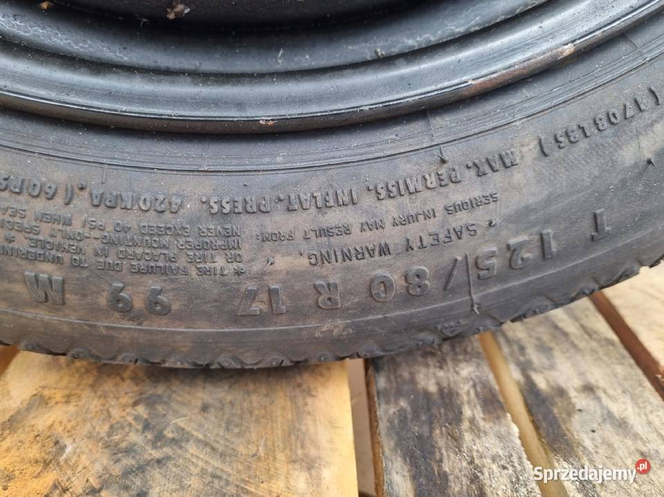 KOŁO DOJAZDOWE Alfa Romeo 159 dojazdówka 12580 sprzedam