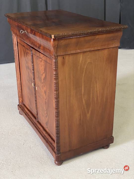 Komoda mahoniowa I poł XX w szuflada 47cm Budno