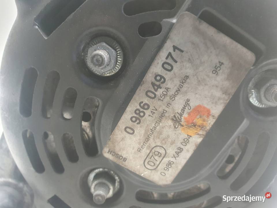 ALTERNATOR Volvo S40 II V50 20 D 0986049071 lubelskie Chełm