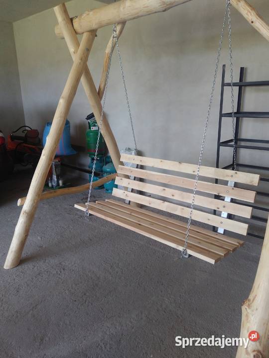 Huśtawka ogrodowa z bali Kluczewsko