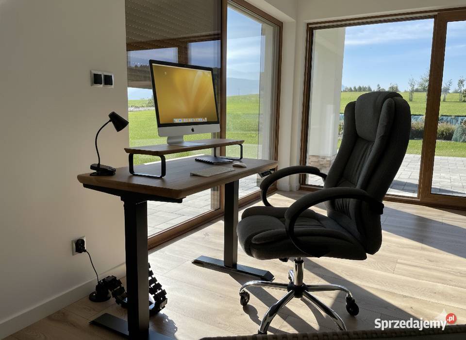 Biurko dębowe regulowane elektrycznie lite Myślenice