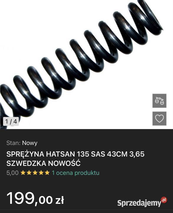Wiatrówka Hatsan 135 sprężyna tuningowa nowa mazowieckie Płock sprzedam