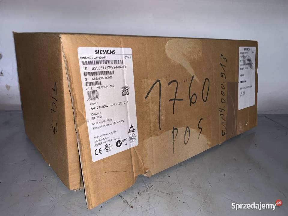 Siemens Sinamics G110D ASi 6SL35110PE240AM0 mazowieckie Warszawa