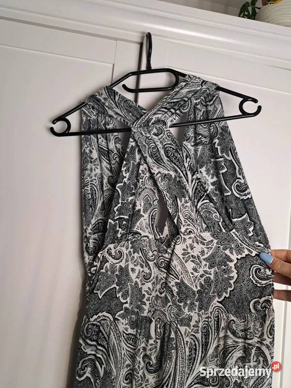 Sukienka maxi z printem paisley H&M Moda i Styl Trąbki Wielkie sprzedam